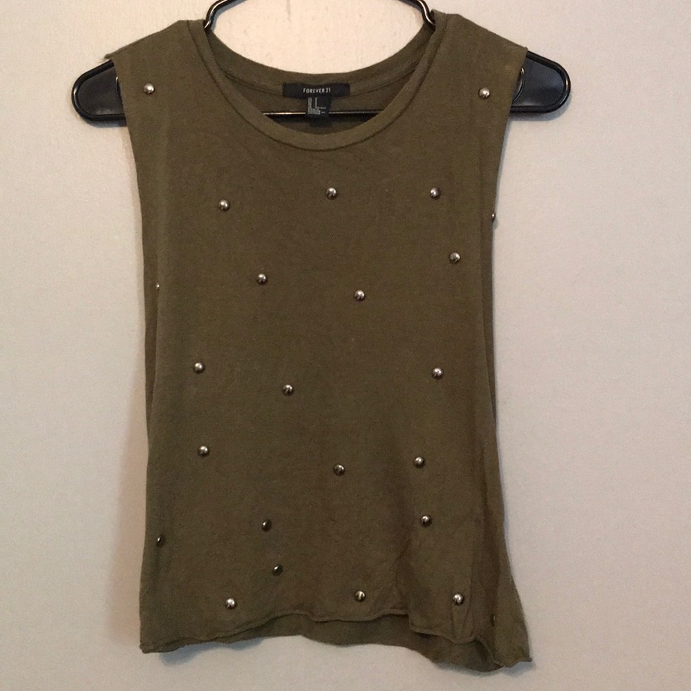 Studded muscle tank